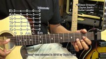 Taylor Swift WILDEST DREAMS Guitar Lesson Tutorial EricBlackmonMusicHD