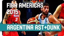Argentina's Campazzo to Garino v Puerto Rico - Assist & Dunk - 2015 FIBA Americas Championship