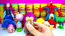 Kinder surprise eggs Peppa pig + dora the explorer Play Doh violetta 3 | toys video