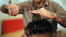 Mens Hair: Loose Slick Back - Disconnected Faded Undercut | Haircut and Style