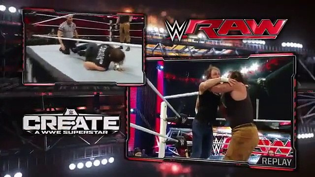 WWE Raw 8-31-15 - Dean Ambrose vs Braun Strowman (HQ) - Video