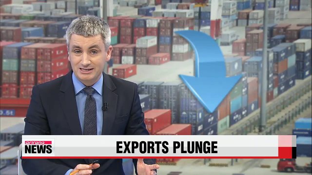 Korea's exports plunge at fastest pace in six years in August