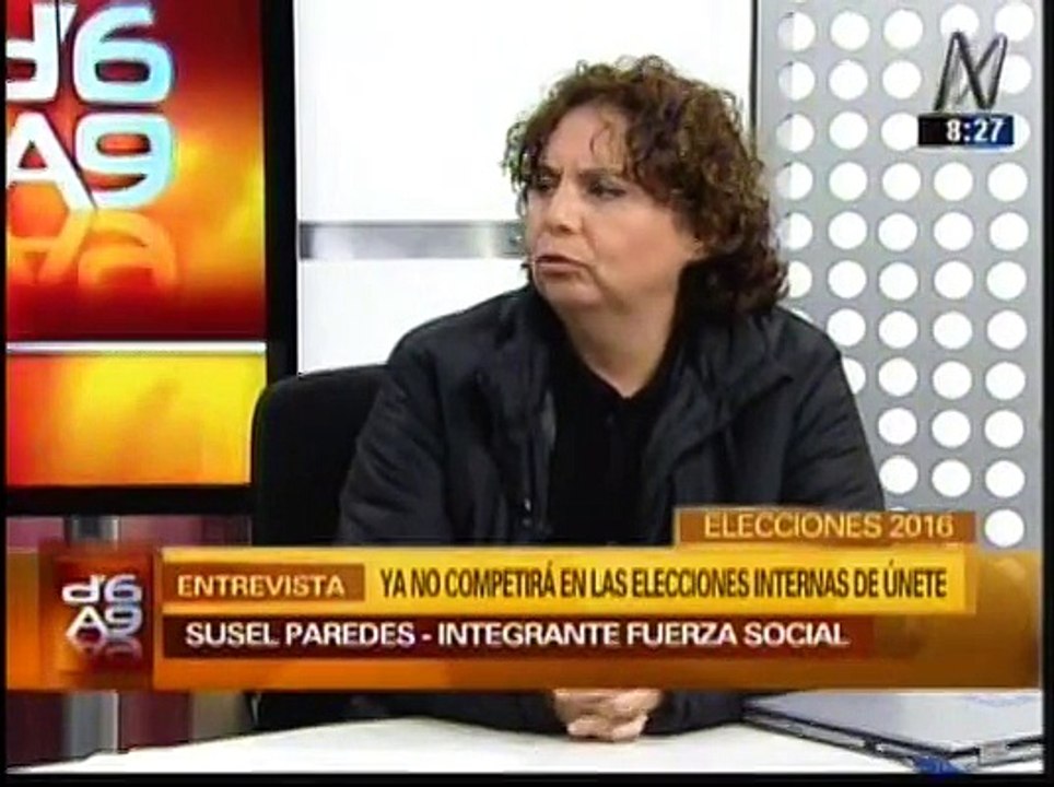 Susel Paredes asegura que Yehude Simon sigue en Únete