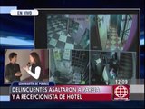 San Martín de Porres: delincuentes asaltan a pareja en puerta de hotel