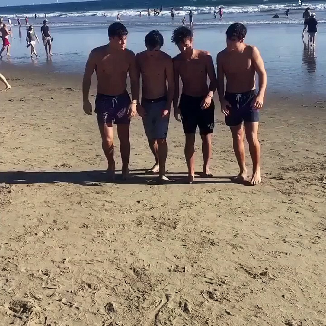 Grayson Dolan When you only bring one towel to the beach.. Cameron Dallas,  Aaron Carpenter, Ethan Dolan - Dailymotion Video