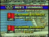 1984 Olympic Games Swimming - Men's 400 Meter Freestyle