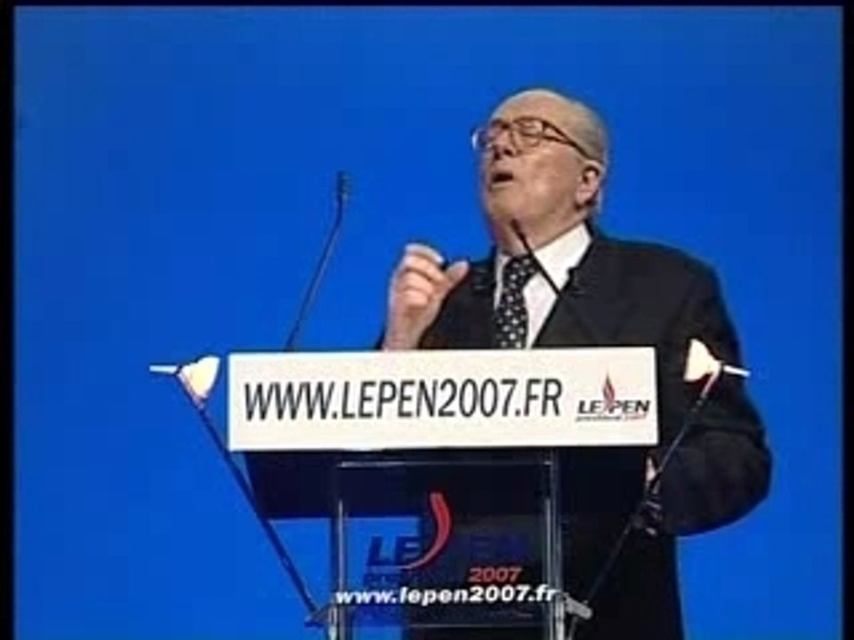 Le Pen  discours palais des sports 4/5