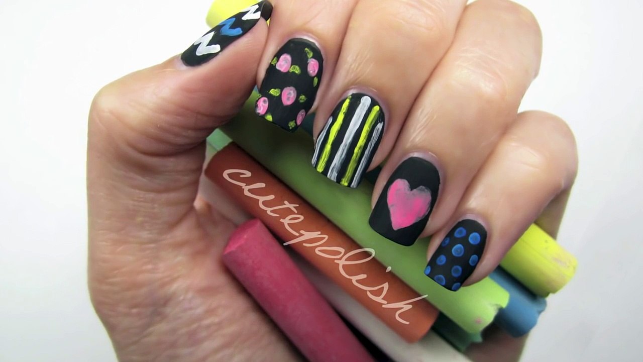 Back to School- Chalkboard Nails-!