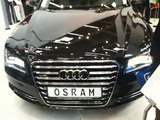 Osram LED car headlights in action on Audi