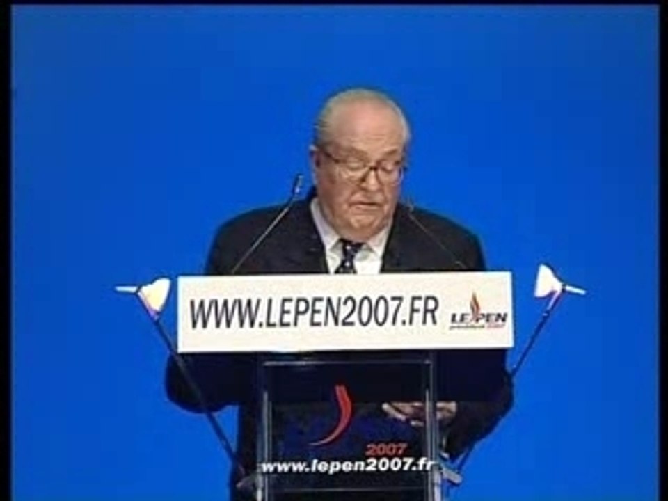 Le Pen  discours palais des sports 2/5