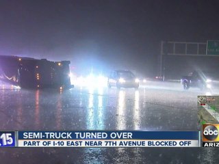 Monsoon storm causing mess on roads