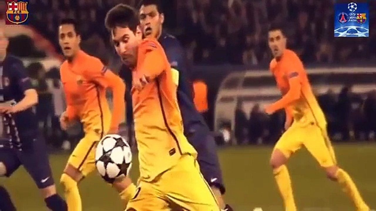 PSG 2 2 Barcelona Goals & Highlights 02 04 2013,MESSI ZLATAN