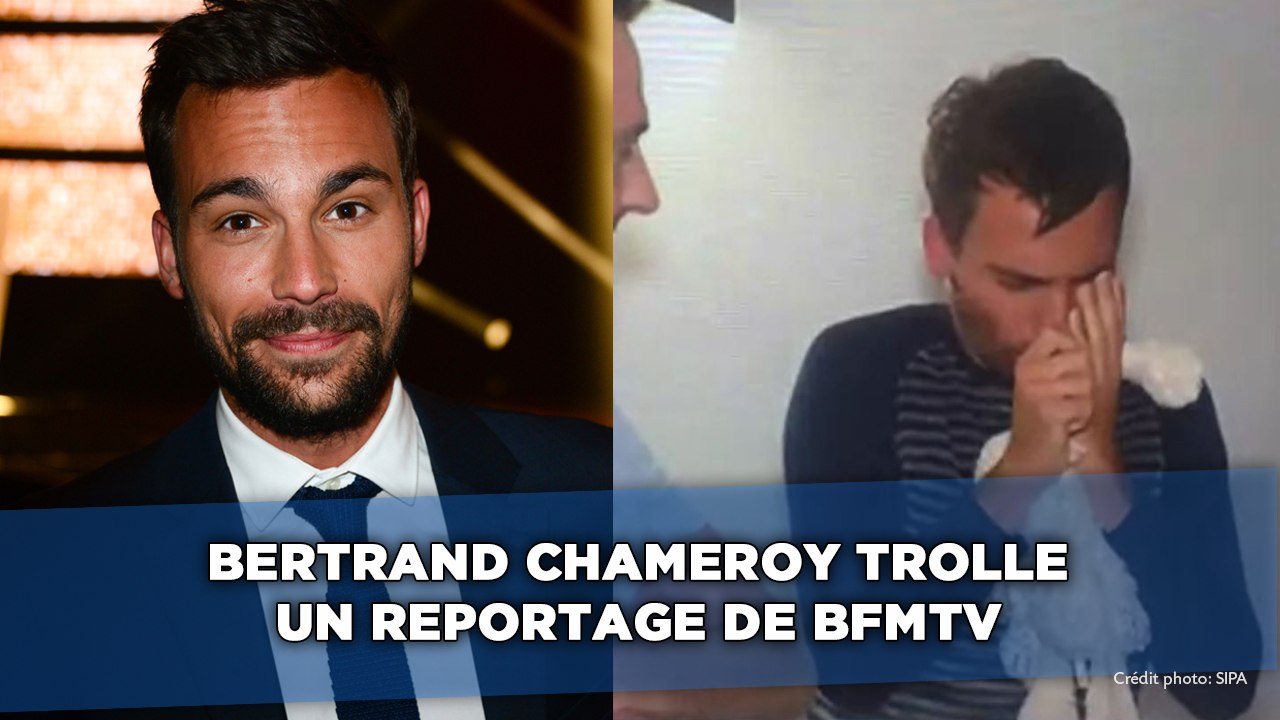 Bertrand Chameroy s’incruste dans un reportage de BFM TV