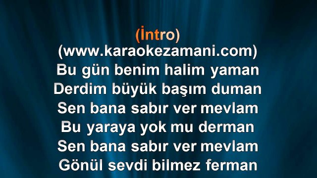 Hakan Altun - Gönül Yarası - 2000 TÜRKÇE KARAOKE