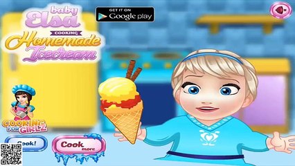 Disney Frozen Game - Frozen Elsa Baby Cooking Icecream Baby Videos Games For Kids