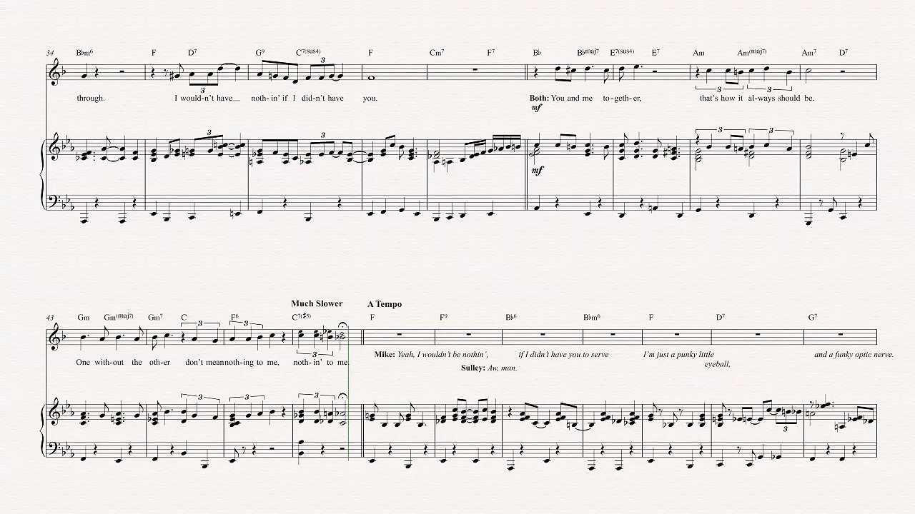 Flugelhorn - If I Didn’t Have You - Monsters, Inc. - Sheet Music, Chords, & Vocals