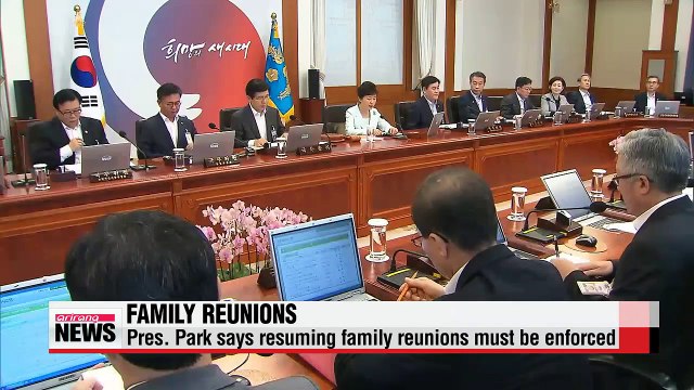 President Park says inter-Korean deal should be enforced for peace, unification