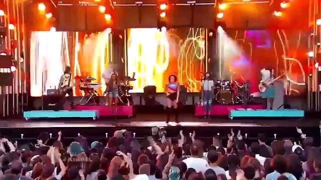 Demi Lovato Performs Neon Lights on Jimmy Kimmel Live