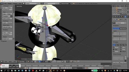 shaun the sheep blender rig