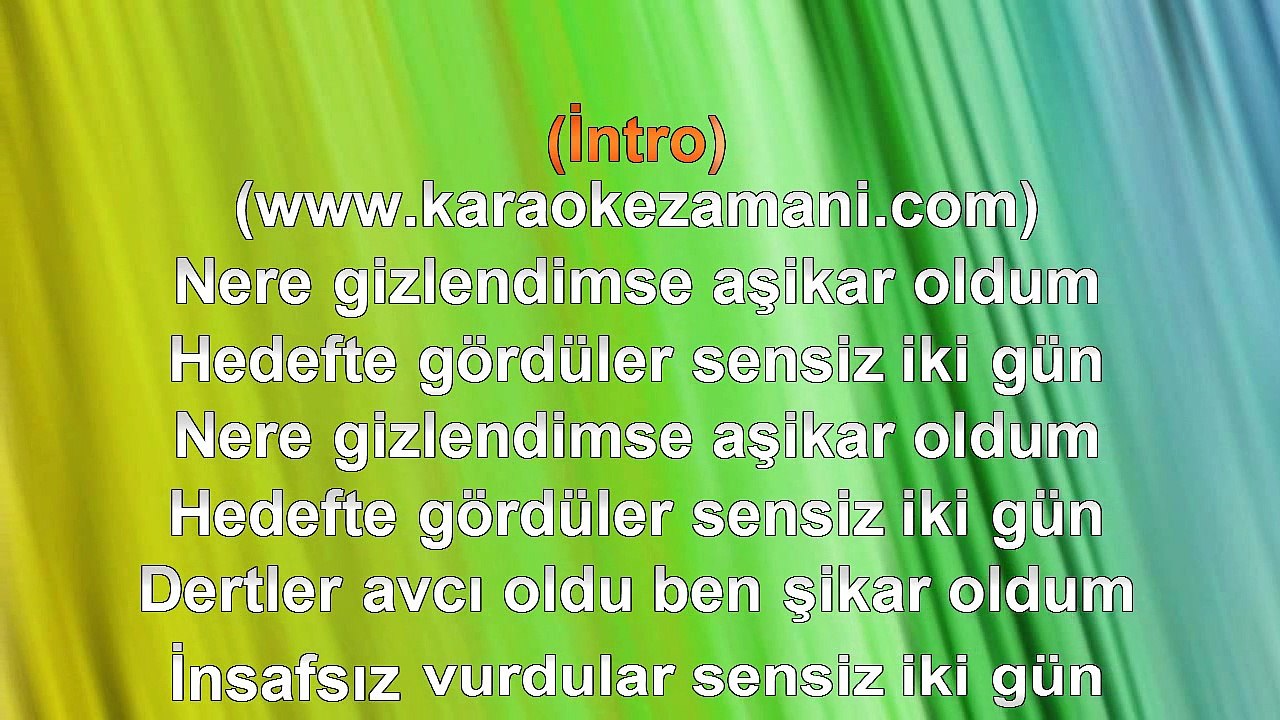 Hakan Taşıyan - Sensiz İki Gün - 1997 TÜRKÇE KARAOKE