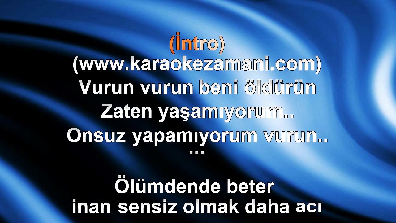 Hakan Taşıyan - Vurun - 1997 TÜRKÇE KARAOKE