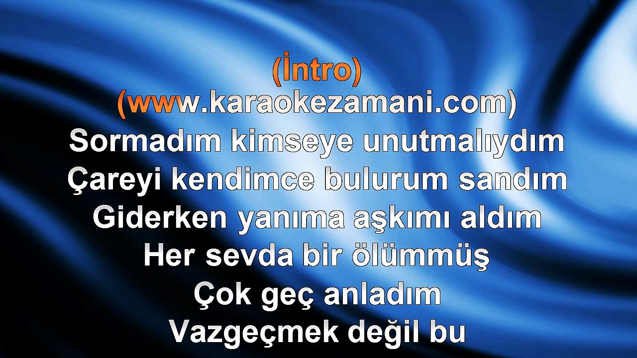 Hakan Altun - Her Sevda Bir Ölümmüş - 2000 TÜRKÇE KARAOKE