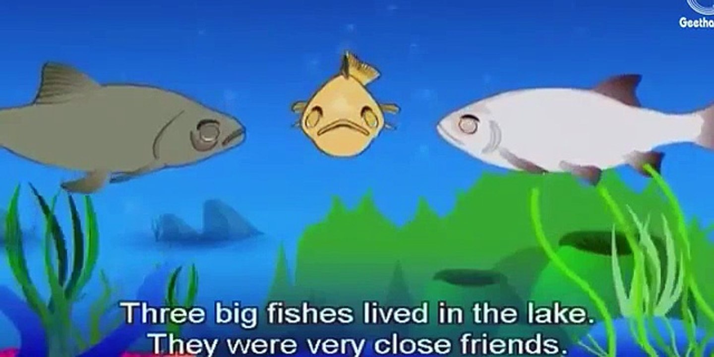 Panchatantra Stories - The Three Fishes - Animaton / Cartoon Stories for Children