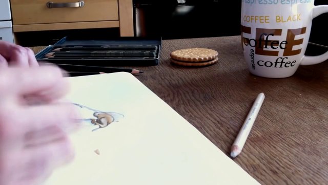 Dessiner des monstres avec du café