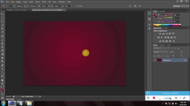 How to Create a golden color Text Effect in Adobe Photoshop Tutorial