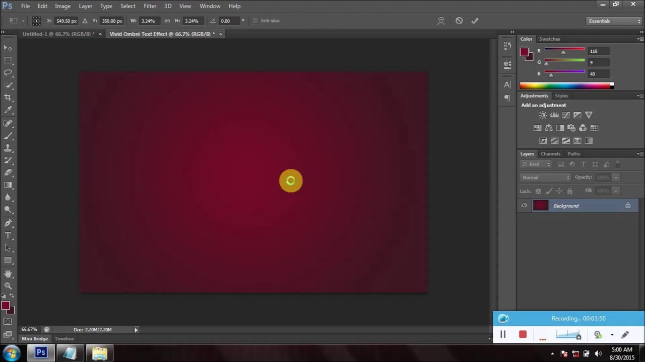 How to Create a golden color Text Effect in Adobe Photoshop Tutorial