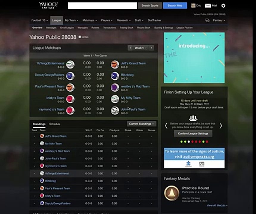HowTo Delete Yahoo Fantasy Football Team