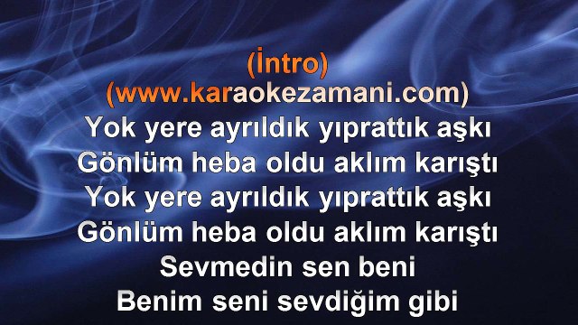 Hakan Altun - Kördügüm - 2003 TÜRKÇE KARAOKE