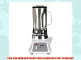 Waring 7011S Blender Stainless Steel Container 18000 to 20000 rpm Speed Range 120V