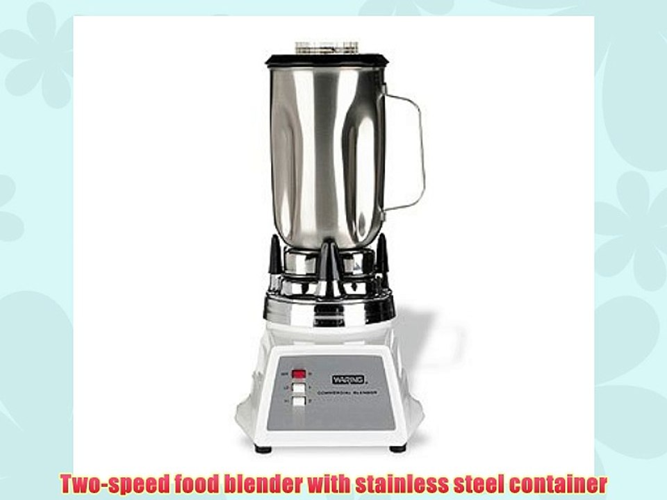 Waring 7011S Blender Stainless Steel Container 18000 to 20000 rpm Speed Range 120V