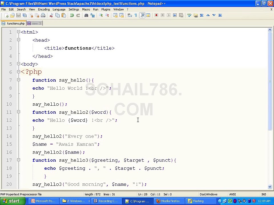 PHP Tutorial Video In Urdu-Hindi Part 21-33