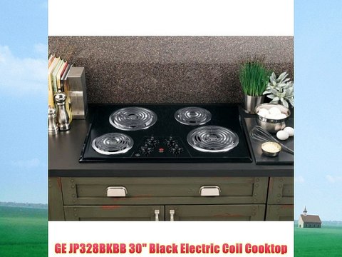GE JP328BKBB 30 Black Electric Coil Cooktop