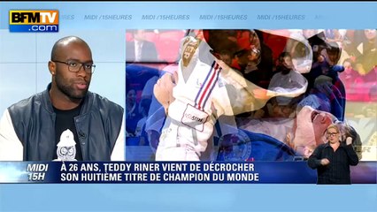 下载视频: Teddy Riner, 8 fois champion du monde de judo: 