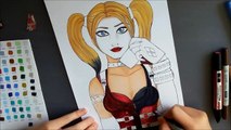 Harley Quinn - Copic marker drawing