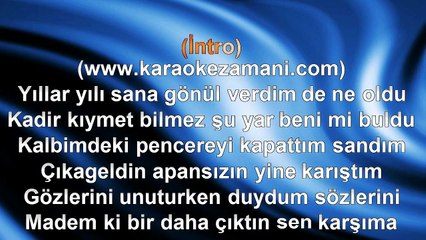 Hakan Altun - Son Şans - 1999 TÜRKÇE KARAOKE