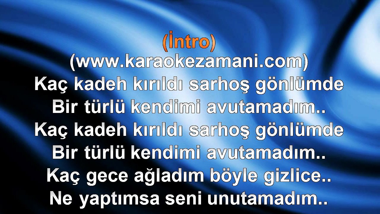 Hakan Altun - Unutamadım - 2006 TÜRKÇE KARAOKE