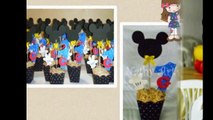 Festa Mickey Mouse: Centros de mesa, Bolos decorados, lembrancinhas