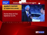 Maruti Suzuki Launches Ciaz Hybrid | ED RS Kalsi Gives Out Details