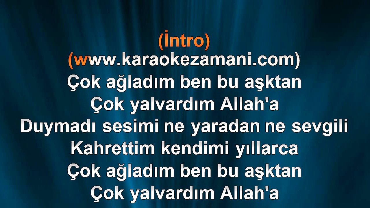 Hakan Altun - Yaralı Bir Aşk Öykusü - 2007 TÜRKÇE KARAOKE