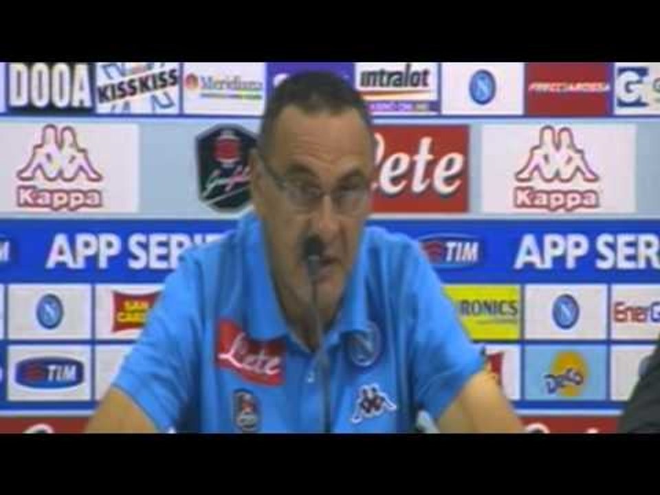 Napoli - Zenga e Sarri dopo Napoli Sampdoria (30.08.15)