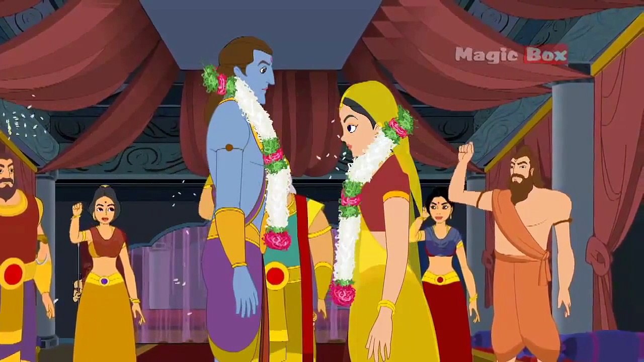 Rama Weds Sita Ramayanam In English Animation/Cartoon Stories For Kids
