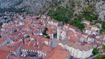 Old Town of Kotor (Montenegro) - Aerial Video Footage