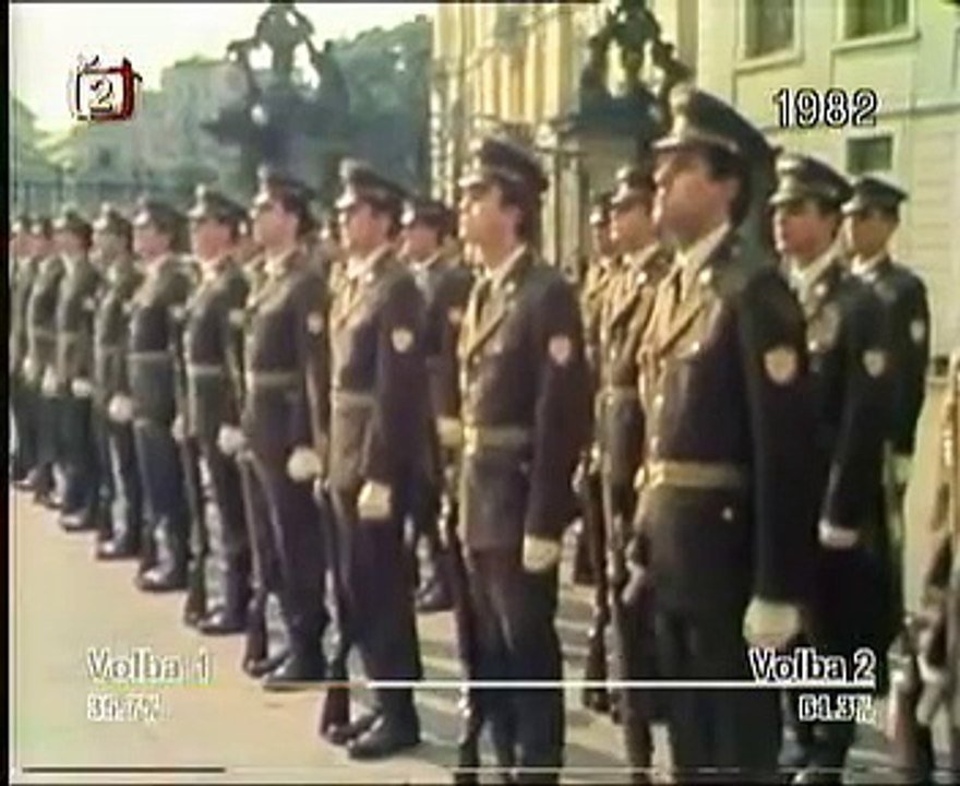 Gustav Husák a Muammar Khadafi v ČSSR 1982