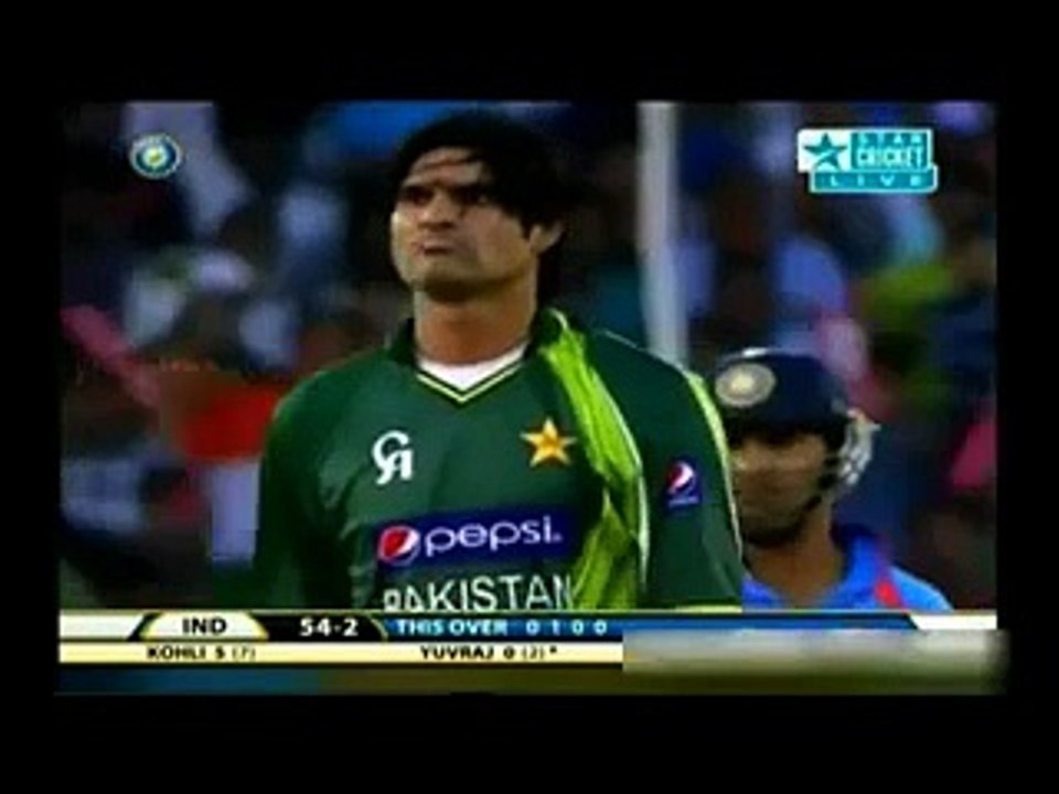 Muhammad Irfan brutal bouncer and yorker to Yuvraj              Mera Pakistan