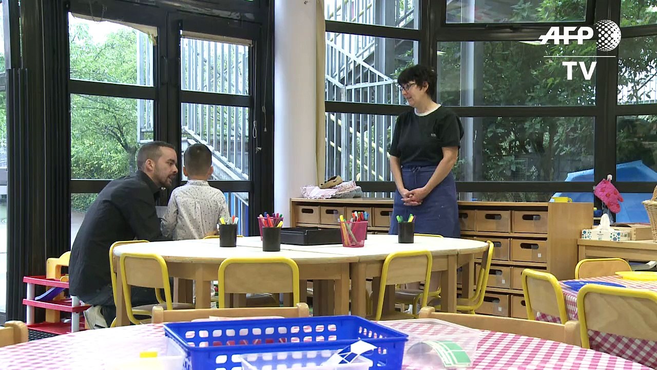Rentrée des classes dans une maternelle à Paris