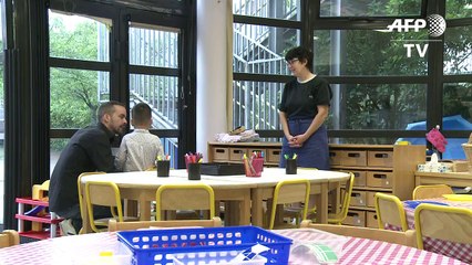 Rentrée des classes dans une maternelle à Paris